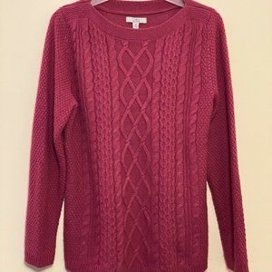 Croft & Barrow Sweater - MEDIUM - Cable Knit